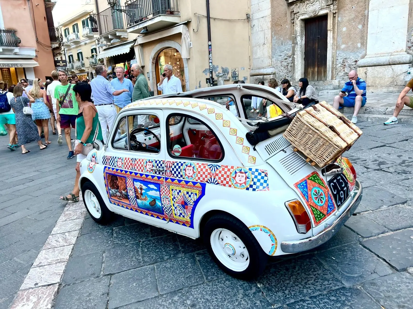 Small car in Taormina